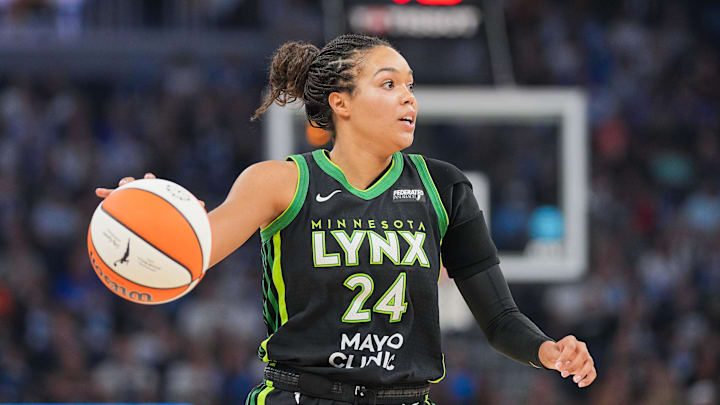 Minnesota Lynx forward Napheesa Collier injured her ankle against the Las Vegas Aces.