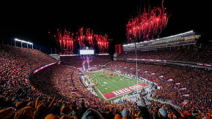 Dec 21, 2024; Columbus, Ohio, USA; Fireworks burst as the Ohio State Buckeyes take the field prior to a College Football Playoff first round game against the Tennessee Volunteers at Ohio Stadium. Mandatory Credit: Adam Cairns-Imagn Images Dec 21, 2024; Columbus, Ohio, USA; Fireworks burst as the Ohio State Buckeyes take the field prior to a College Football Playoff first round game against the Tennessee Volunteers at Ohio Stadium. Mandatory Credit: Adam Cairns-Imagn Images