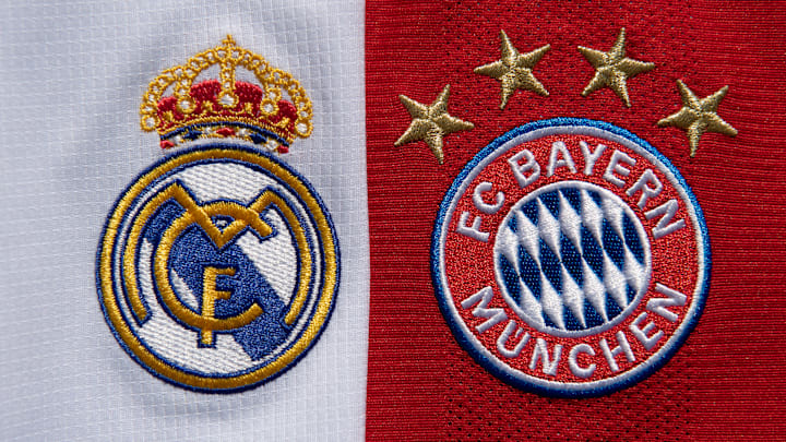 The Real Madrid and FC Bayern Munich Club Badges