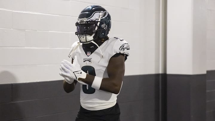 Oct 9, 2022; Glendale, Arizona, USA; Philadelphia Eagles wide receiver Zach Pascal (3) against the Arizona Cardinals at State Farm Stadium.