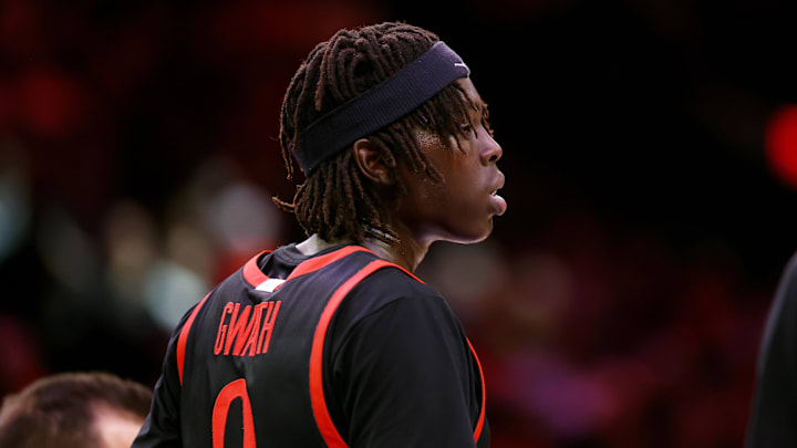 San Diego State Aztecs forward Magoon Gwath (0).