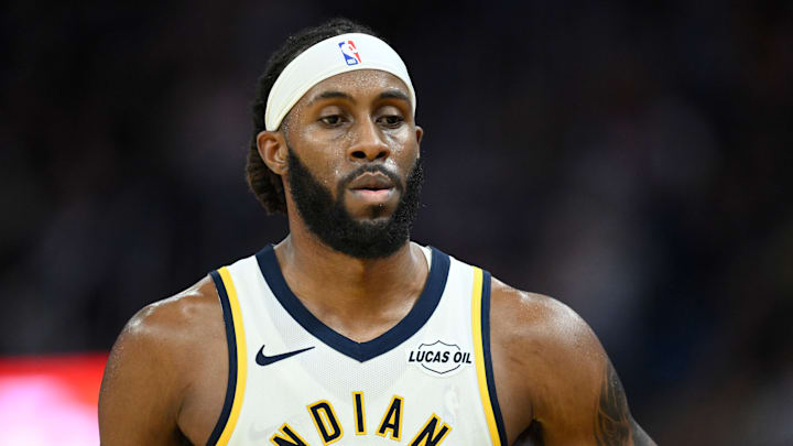 Indiana Pacers center Isaiah Jackson (22) during a game against the Golden State Warriors. Indiana Pacers center Isaiah Jackson (22) during a game against the Golden State Warriors.