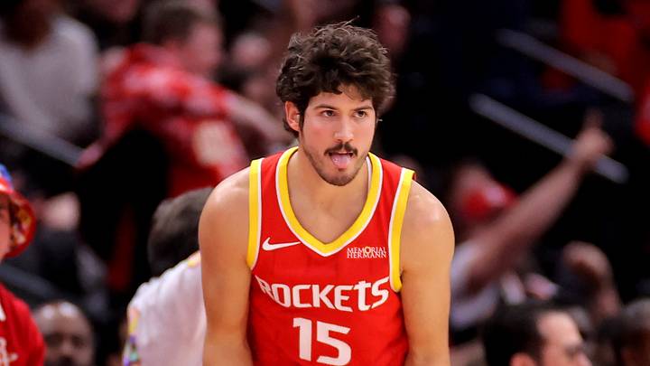 Oct 26, 2026; Houston, Texas, USA; Houston Rockets guard Reed Sheppard (15) reacts after a made basket against the Atlanta Hawks during the fourth quarter at Toyota Center. Mandatory Credit: Erik Williams-Imagn Images Oct 26, 2026; Houston, Texas, USA; Houston Rockets guard Reed Sheppard (15) reacts after a made basket against the Atlanta Hawks during the fourth quarter at Toyota Center. Mandatory Credit: Erik Williams-Imagn Images
