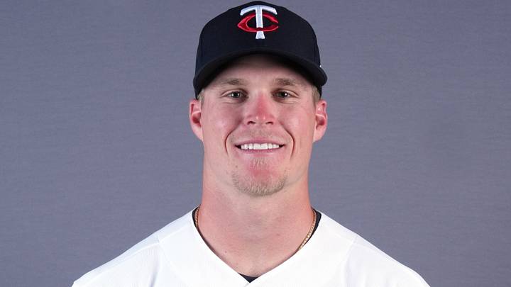 Minnesota Twins center fielder Walker Jenkins (75) poses during photo day. Credit: Jim Rassol-Imagn Images