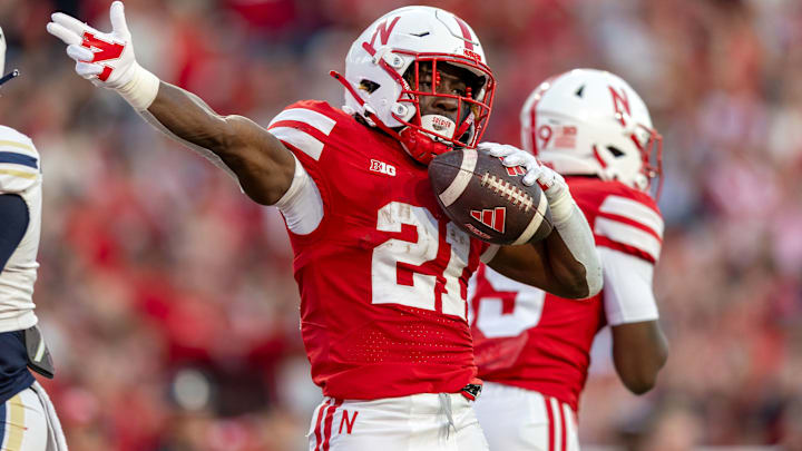 Nebraska running back Emmett Johnson totaled 1,821 all-purpose yards and scored 15 touchdowns in his final season in Lincoln. 