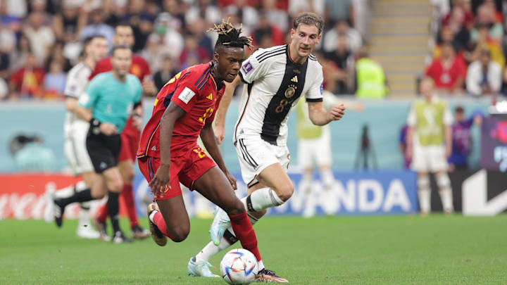 Nico Wiliams of Spain in action during the FIFA World Cup... Nico Wiliams of Spain in action during the FIFA World Cup...
