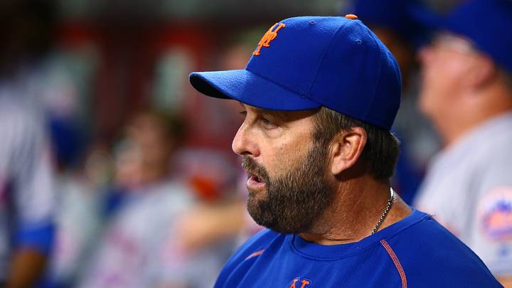 Aug 15, 2016; Phoenix, AZ, USA; New York Mets hitting coach Kevin Long against the Arizona Diamondbacks at Chase Field. Mandatory Credit: Mark J. Rebilas-USA TODAY Sports