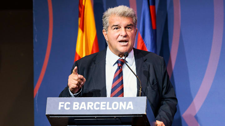 Joan Laporta, presidente do Barcelona, quer impactar o mundo do futebol na reabertura do Camp Nou Joan Laporta, presidente do Barcelona, quer impactar o mundo do futebol na reabertura do Camp Nou