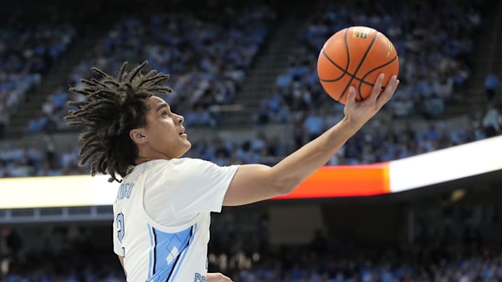 UNC basketball guard Elliot Cadeau UNC basketball guard Elliot Cadeau