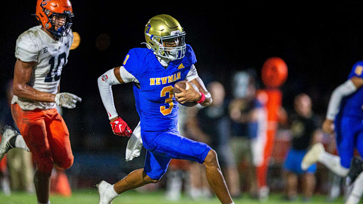 The incoming freshman wide receiver had himself a big day among his peers