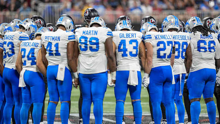The preseason game between the Lions and Falcons was suspended after the injury to Morice Norris