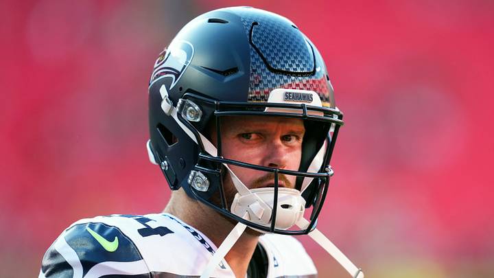 Aug 28, 2026; Kansas City, Missouri, USA; Seattle Seahawks quarterback Sam Darnold (14) takes the field prior to a game against the Kansas City Chiefs at Arrowhead Stadium. Mandatory Credit: Jay Biggerstaff-Imagn Images Aug 28, 2026; Kansas City, Missouri, USA; Seattle Seahawks quarterback Sam Darnold (14) takes the field prior to a game against the Kansas City Chiefs at Arrowhead Stadium. Mandatory Credit: Jay Biggerstaff-Imagn Images