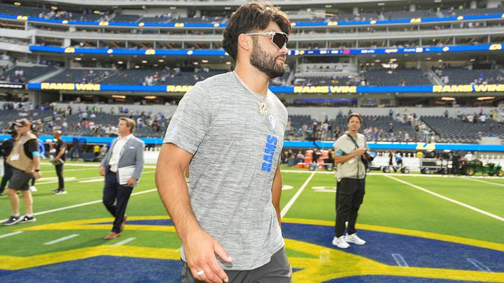 Aug 22, 2026; Inglewood, California, USA; Los Angeles Rams wide receiver Puka Nacua (12) leaves the field after the game against the New Orleans Saints at SoFi Stadium. Mandatory Credit: Kirby Lee-Imagn Images Aug 22, 2026; Inglewood, California, USA; Los Angeles Rams wide receiver Puka Nacua (12) leaves the field after the game against the New Orleans Saints at SoFi Stadium. Mandatory Credit: Kirby Lee-Imagn Images