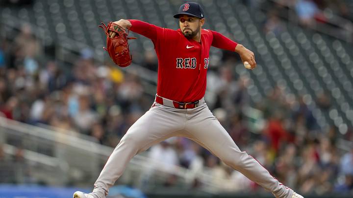 Apr 13, 2026; Minneapolis, Minnesota, USA; Boston Red Sox relief pitcher Jovani Moran (47) delivers a pitch against the Minnesota Twins in the second inning at Target Field. Mandatory Credit: Jesse Johnson-Imagn Images Apr 13, 2026; Minneapolis, Minnesota, USA; Boston Red Sox relief pitcher Jovani Moran (47) delivers a pitch against the Minnesota Twins in the second inning at Target Field. Mandatory Credit: Jesse Johnson-Imagn Images