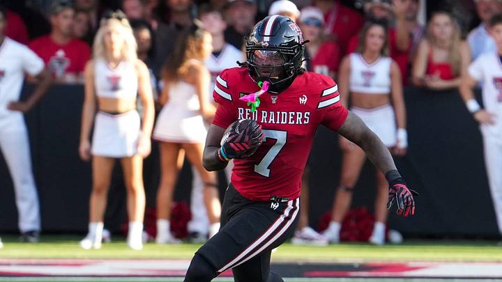 Texas Tech's Terrance Carter runs after a catch against Abilene Christian during a non-conference Division I football game, Saturday, Sept. 5, 2026, at Galaxy Stadium. Texas Tech's Terrance Carter runs after a catch against Abilene Christian during a non-conference Division I football game, Saturday, Sept. 5, 2026, at Galaxy Stadium.