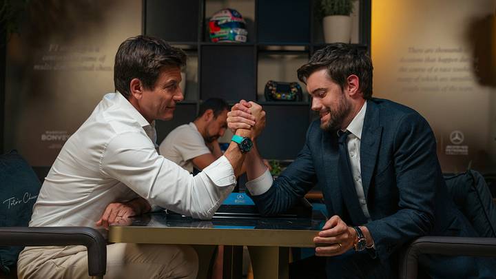 Toto Wolff and Jack Whitehall Secret Concierge Filming Toto Wolff and Jack Whitehall Secret Concierge Filming