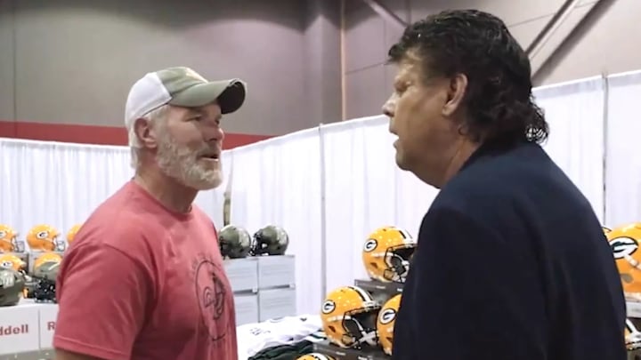Gastineau confronts Brett Favre.