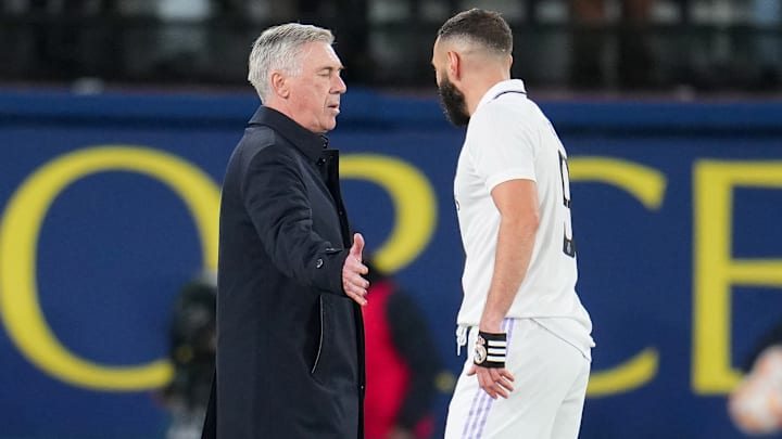 Carlo Ancelotti y Karim Benzema Carlo Ancelotti y Karim Benzema