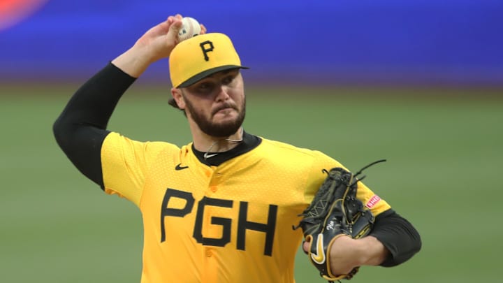 May 23, 2025; Pittsburgh, Pennsylvania, USA; Pittsburgh Pirates starting pitcher Paul Skenes (30) pitches against the Milwaukee Brewers during the second inning at PNC Park. Mandatory Credit: Charles LeClaire-Imagn Images May 23, 2025; Pittsburgh, Pennsylvania, USA; Pittsburgh Pirates starting pitcher Paul Skenes (30) pitches against the Milwaukee Brewers during the second inning at PNC Park. Mandatory Credit: Charles LeClaire-Imagn Images