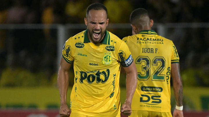 João Victor marcou o primeiro gol do Mirassol na história da Libertadores 