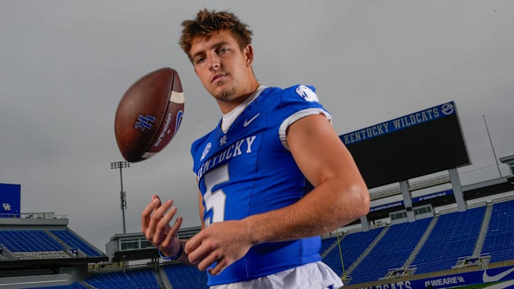 Kentucky Wildcat quarterback Zach Calzada. Friday, August 1, 2025
