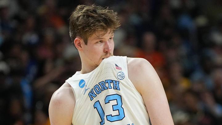 Mar 19, 2026; Greenville, SC, USA; North Carolina Tar Heels center Henri Veesaar
