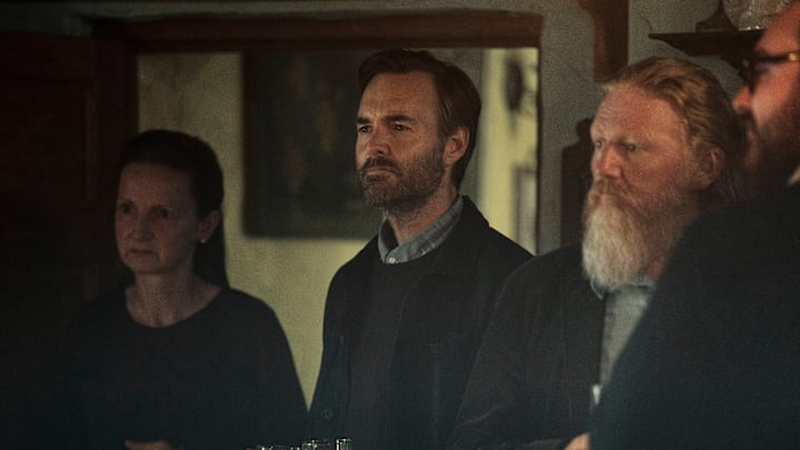 Bodkin. (L to R) Norma Sheahan as Dot, Will Forte as Gilbert Power in episode 103 of Bodkin. Cr. Enda Bowe/Netflix © 2024