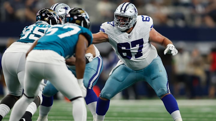 Dallas Cowboys center Brock Hoffman 