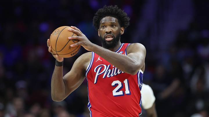 Apr 3, 2026; Philadelphia, Pennsylvania, USA; Philadelphia 76ers center Joel Embiid (21) controls the ball against the Minnesota Timberwolves during the second quarter at Xfinity Mobile Arena. Mandatory Credit: Bill Streicher-Imagn Images Apr 3, 2026; Philadelphia, Pennsylvania, USA; Philadelphia 76ers center Joel Embiid (21) controls the ball against the Minnesota Timberwolves during the second quarter at Xfinity Mobile Arena. Mandatory Credit: Bill Streicher-Imagn Images