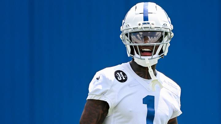 Jun 10, 2026; Indianapolis, IN, USA; Indianapolis Colts cornerback Sauce Gardner (1) looks on during minicamp at Indiana Farm Bureau Football Center. Mandatory Credit: Robert Goddin-Imagn Images Jun 10, 2026; Indianapolis, IN, USA; Indianapolis Colts cornerback Sauce Gardner (1) looks on during minicamp at Indiana Farm Bureau Football Center. Mandatory Credit: Robert Goddin-Imagn Images