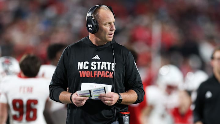 NC State football head coach Dave Doeren