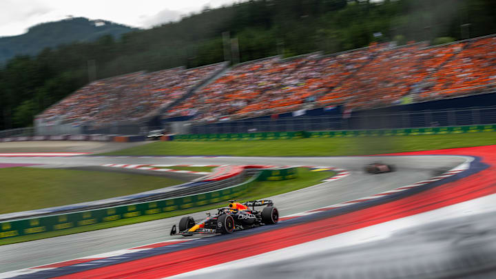 Max Verstappen seen during the 10th stop of the FIA Formula One World Championship at the Red Bull Ring in Spielberg, Austria on July 2, 2023.
