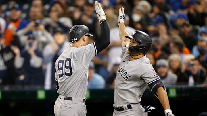 Giancarlo Stanton es candidato a asumir todo el peso ofensivo de los Yankees si no retorna Aaron Judge