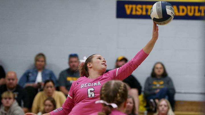 Regina Catholic’s Reese Naeve. Regina Catholic’s Reese Naeve.