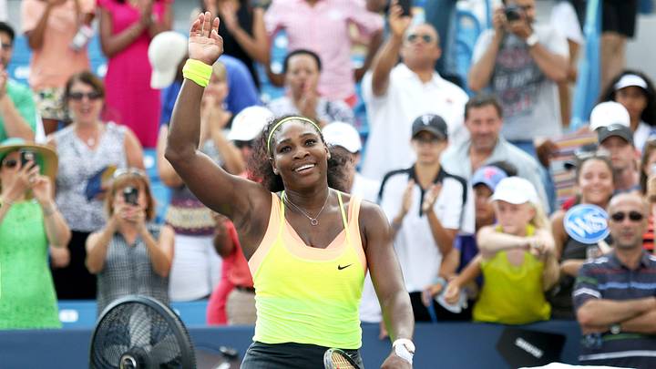 Serena Williams makes her return to the court on Tuesday.