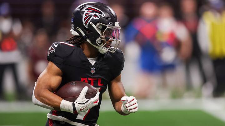 Jan 4, 2026; Atlanta, Georgia, USA; Atlanta Falcons running back Bijan Robinson