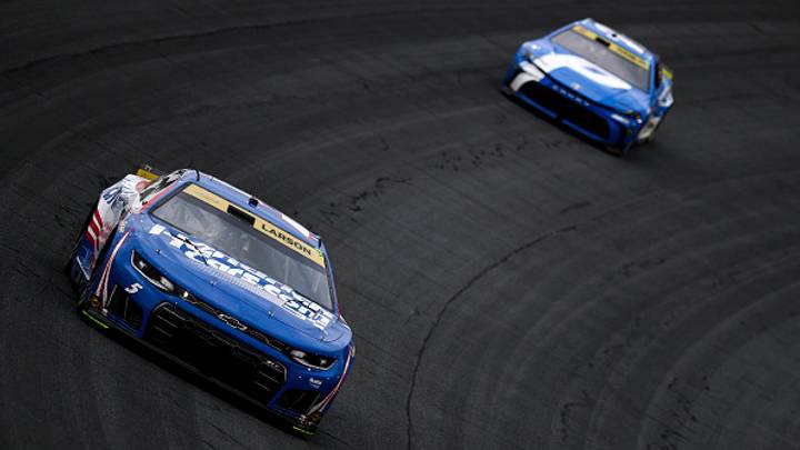Kyle Larson, Hendrick Motorsports, Denny Hamlin, Joe Gibbs Racing, NASCAR Cup Series