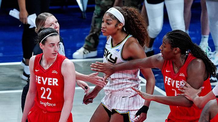 Aliyah Boston addressed the viral meme of Caitlin Clark smiling at Angel Reese after Reese missed a game-winning layup in the Fever’s win over the Dream. Aliyah Boston addressed the viral meme of Caitlin Clark smiling at Angel Reese after Reese missed a game-winning layup in the Fever’s win over the Dream.