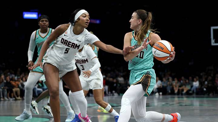Angel Reese helped lift the Dream to a big win over the Liberty on Monday night. Angel Reese helped lift the Dream to a big win over the Liberty on Monday night.