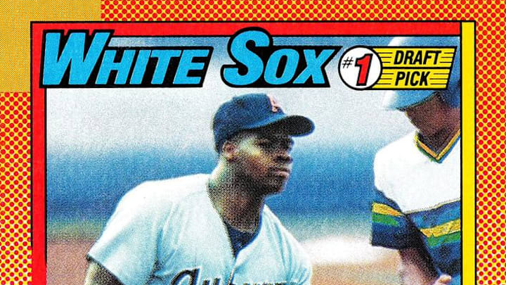 1990 Topps Frank Thomas No Name On Front error rookie card