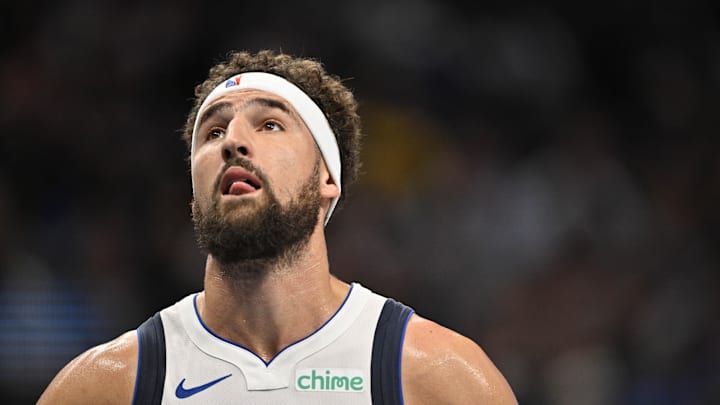 Dallas Mavericks guard Klay Thompson (31) during the game between the Dallas Mavericks and the Indiana Pacers at American Airlines Center. 