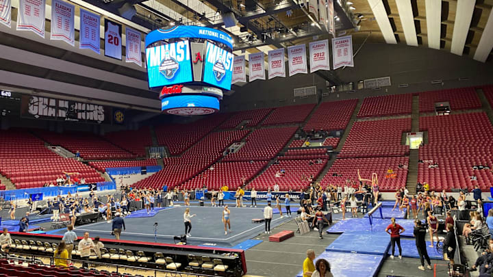 Coleman Coliseum prior to 2025 Tuscaloosa NCAA Gymnastics regional