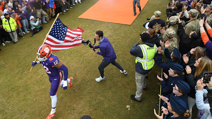 Clemson defensive end T.J. Parker will change his number from No. 3 to No. 63 in his father's honor for the Military Appreciation game. Clemson defensive end T.J. Parker will change his number from No. 3 to No. 63 in his father's honor for the Military Appreciation game.