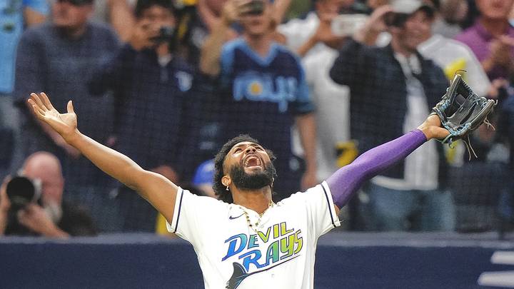 Junior Caminero drove in four runs in the ALCS as the Rays won their third pennant.