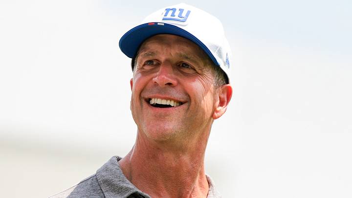 New York Giants - head coach John Harbaugh