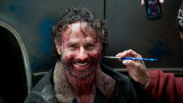 Andrew Lincoln- The Walking Dead _ BTS - Season 4, Episode 16 - Photo Credit: Gene Page/AMC