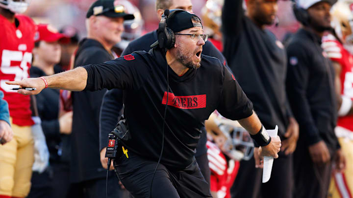 San Francisco 49ers defensive line coach Kris Kocurek San Francisco 49ers defensive line coach Kris Kocurek