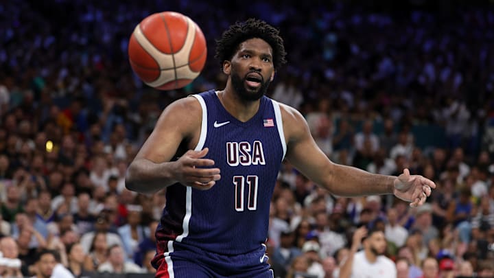 Joel Embiid en su debut en los Juegos Olímpicos París 2024 