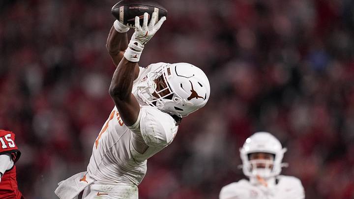 Nov 15, 2025; Athens, Georgia, USA; Texas Longhorns wide receiver Ryan Wingo Nov 15, 2025; Athens, Georgia, USA; Texas Longhorns wide receiver Ryan Wingo