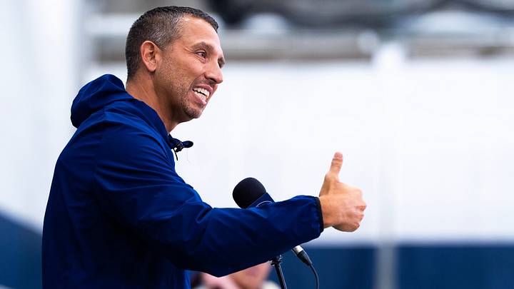 Penn State football head coach Matt Campbell Penn State football head coach Matt Campbell